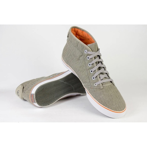 Gravis IV Slymz Mid High Rise Mens Size US 12 Soft Canvas Skating High Top Shoes - Picture 3 of 12